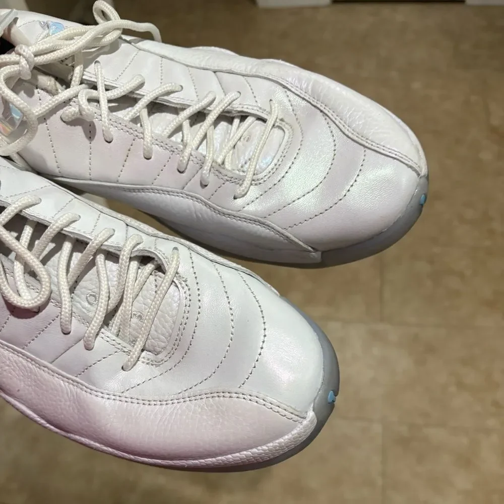Air Jordan 12 Retro Low Easter Sneakers White size 11